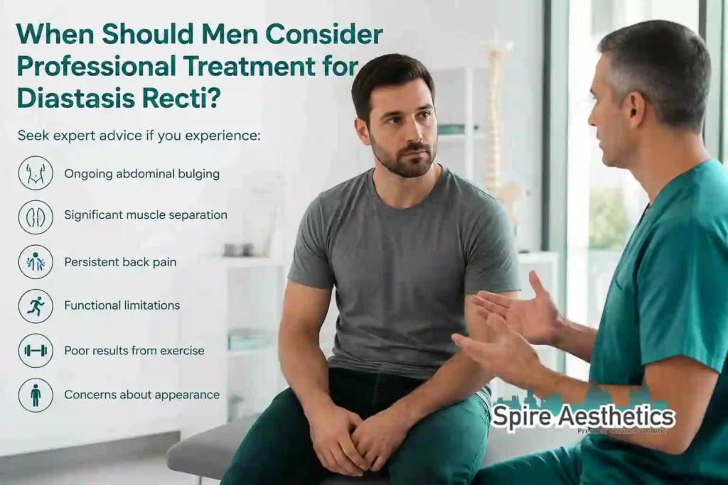 When Should Men Consider Professional Treatment for Diastasis Recti Amesbury?